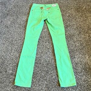 Robin’s Jeans Bright Green Marilyn Straight Leg Pants